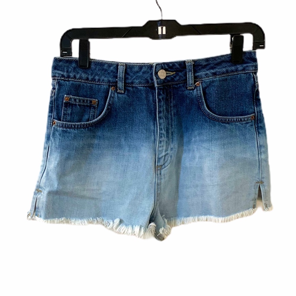 Topshop Moto Mom Jean Denim Cut Off Shorts